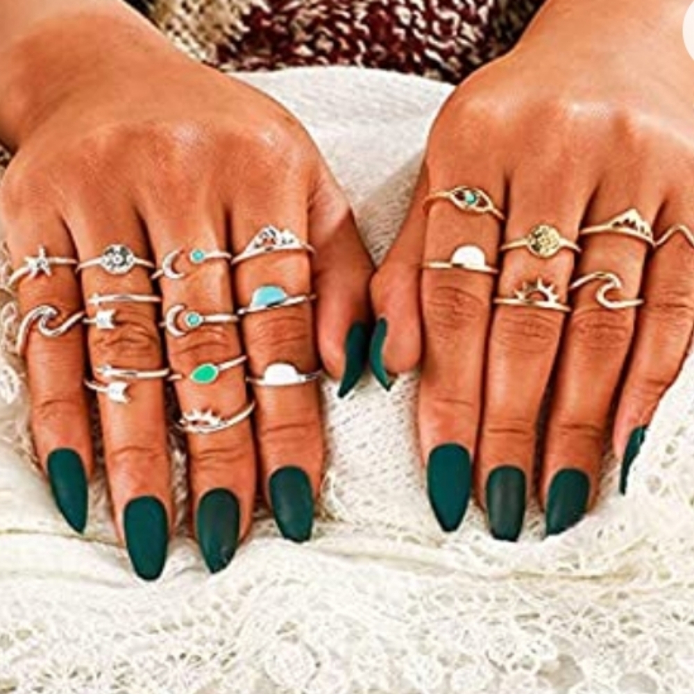 45 Boho Chic Stackable Knuckle Rings NWT - Picture 3 of 6